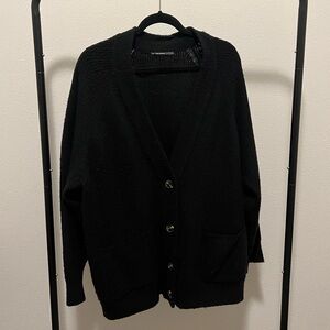 Threadbare mid length button up cardigan